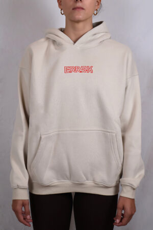 E sudadera beige